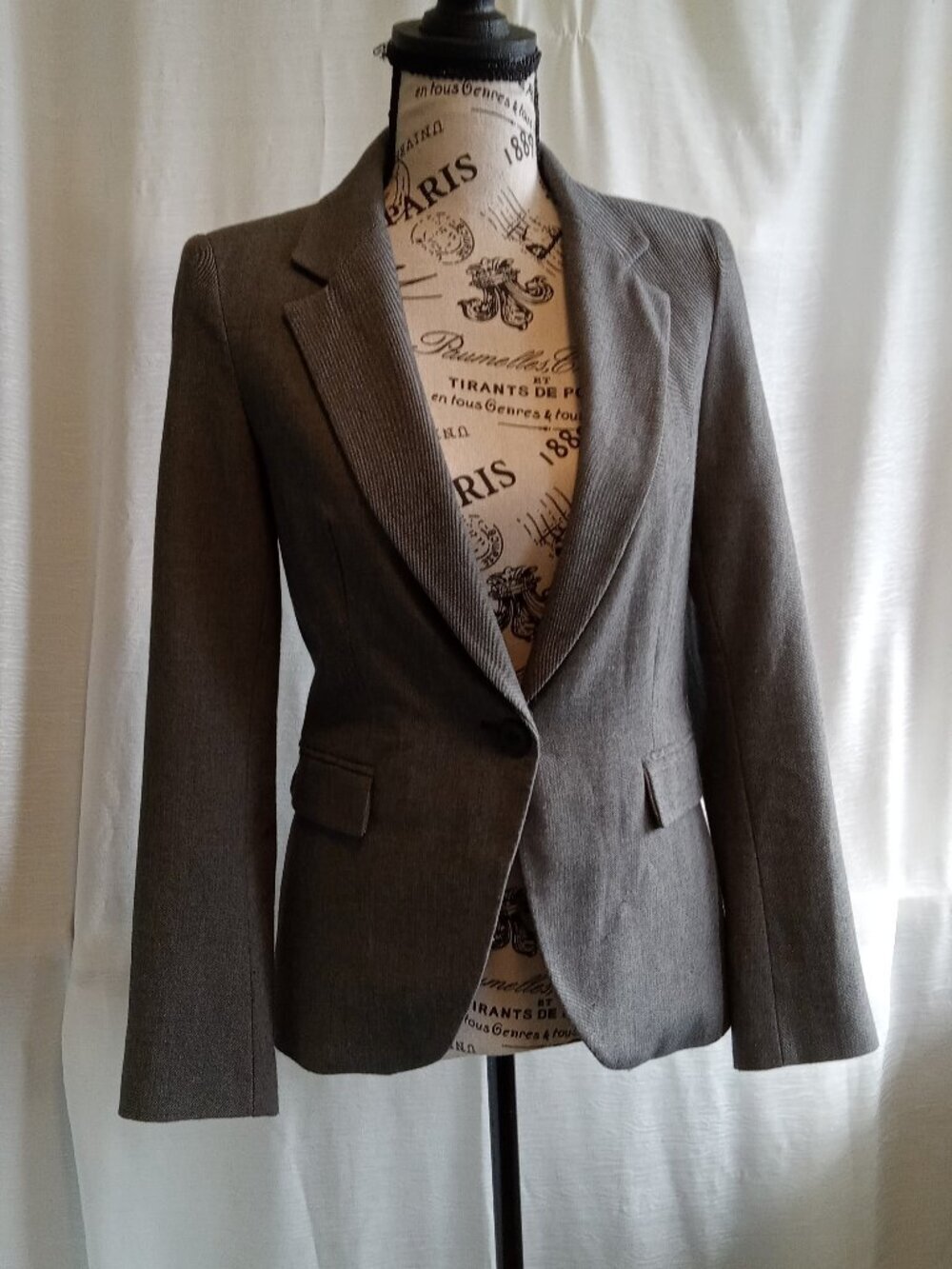 Pretty Zara Basic jacket in shades of grey and black, non-stretch Small